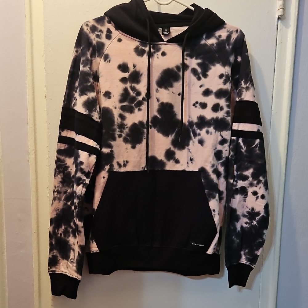 Westy Black and Pink Tie-Dye Hoodie